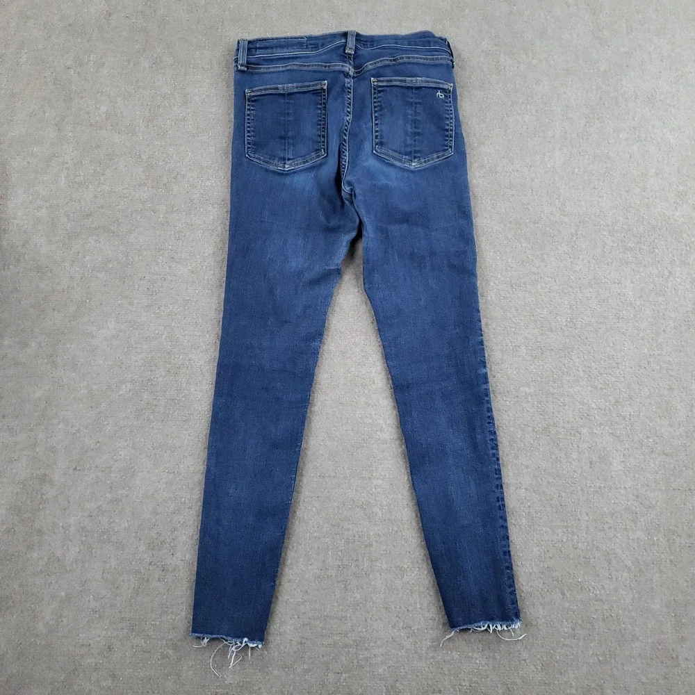 Rag & Bone‎ Jeans Womens 26 Blue 10 Inch Ankle Skinny Mad River Mid Rise Stretch